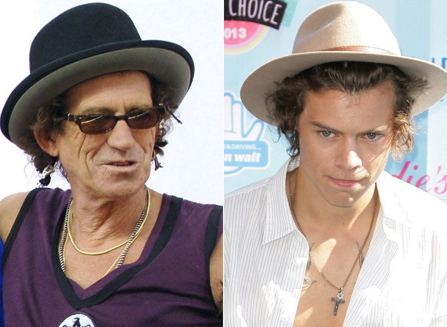 He has impeccable taste in hats, just like Keith Richards