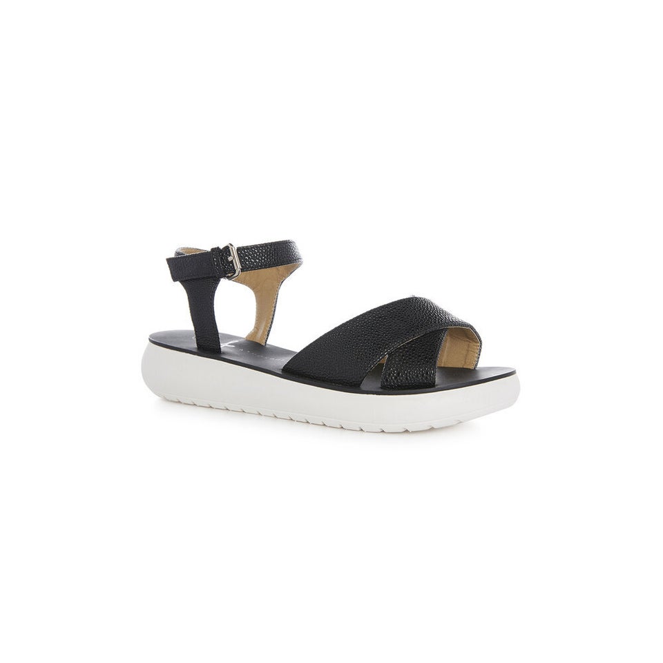 Black buckle 'Hugly' sandal, coming soon