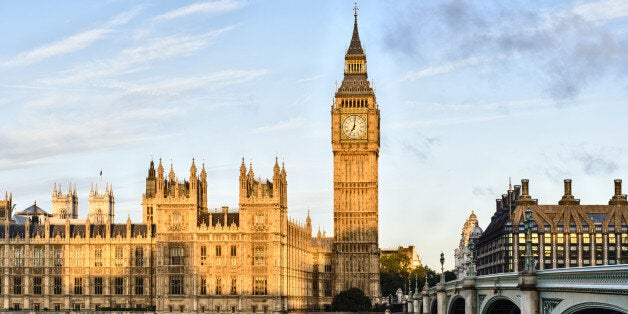 Sunrise shining on Big Ben, London, United Kingdom