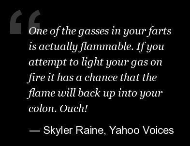 Is it dangerous to ignite your farts?