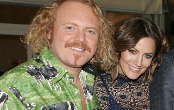 Leigh (as Keith Lemon) with Caroline as they are today. 