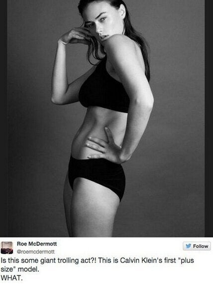 Response To Calvin Klein's Very First Plus Size Model