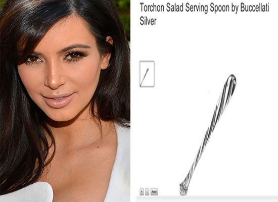 Kim Kardashian: $880 Salad Serving Spoon