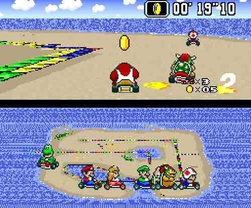 Super Mario Kart (SNES) Playthrough 