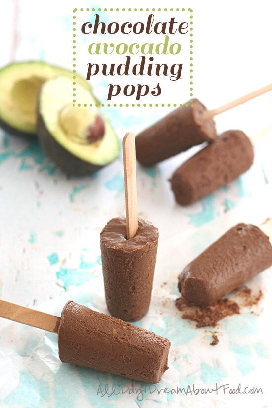 Chocolate Avocado Pudding Pops