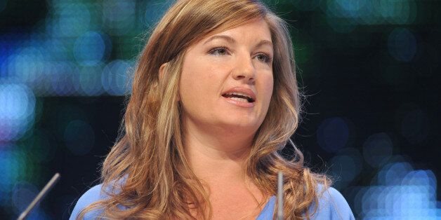 Karren Brady, managing director of Birmingham City Football Club gives a speech at The Conservative Party Conference in Birmingham, England Sunday, Sept. 28, 2008. The annual conference runs until Wednesday. (Photo by Jeff Overs/BBC News & Current Affairs via Getty Images)