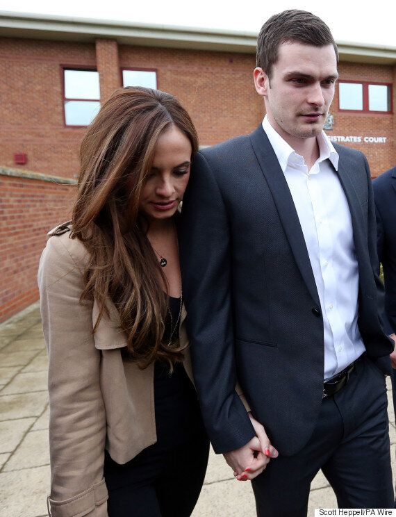 Adam Johnson Arrives At Court With Girlfriend Stacey Flounders To Face