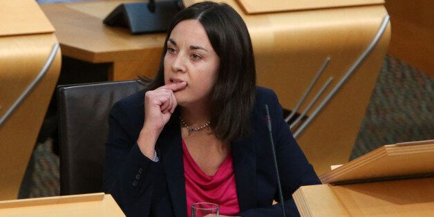 Scottish Labour Party deputy leader Kezia Dugdale during First Minister Questions at the Scottish Parliament in Edinnburgh.