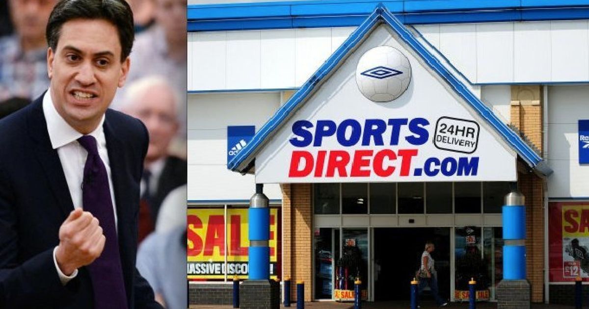 Ed Miliband Attacks Sports Direct For ZeroHours Contracts Which Have