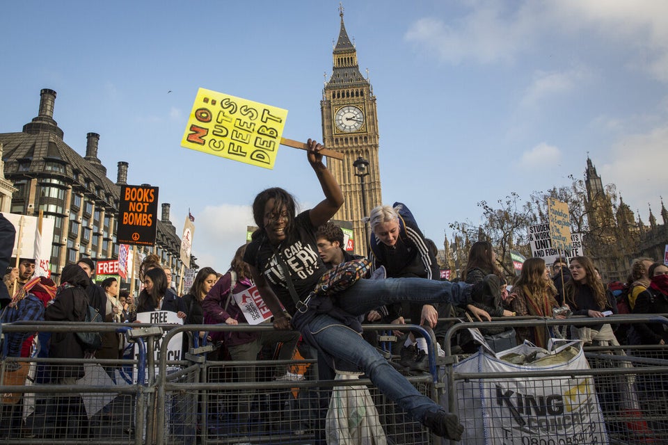 A National Day Of Protest Is Held As Students Demonstrate Over Tuition Fees