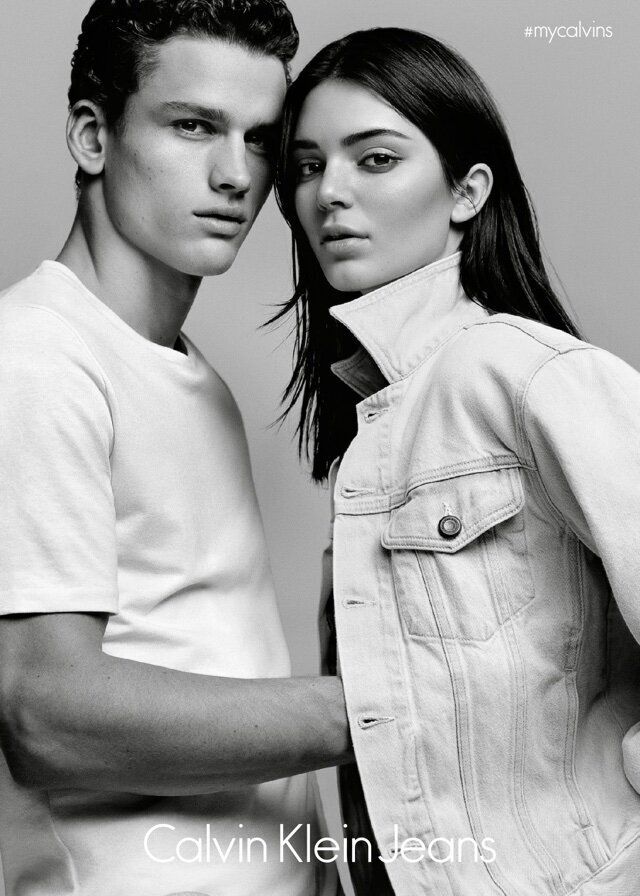 MANDATORY CREDIT: Alasdair McLellan/Calvin Klein/Rex. Only for use in this Calvin Klein story. Editorial Use Only. No stock, books, advertising or merchandising without photographer's permission Mandatory Credit: Photo by Alasdair McLellan/Calvin Klein/REX (4588172e) Kendall Jenner and male model Simon Nessman Calvin Klein jeans announces limited edition denim series featuring Kendall Jenner - 26 Mar 2015 FULL COPY: http://www.rexfeatures.com/nanolink/q6bm Calvin Klein Jeans today (26 Mar) announced the introduction of the Calvin Klein Jeans #mycalvins Denim Series, a limited edition, logo-driven offering inspired by athletic and urban streetwear. In the United Kingdom, the line will exclusively debut at Selfridges & Co. on April 15th in their stores, as well as online at selfridges.com. The global image campaign - which features new American model and social media star, Kendall Jenner, alongside male model Simon Nessman - was shot by fashion photographer Alasdair McLellan and styled by Melanie Ward in New York City.
