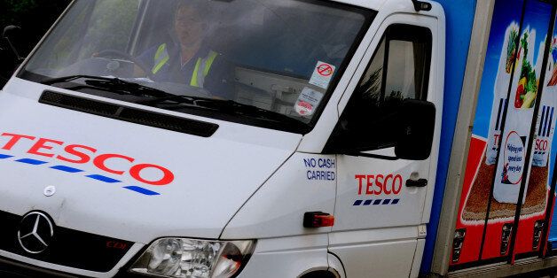 A Tesco home delivery van.