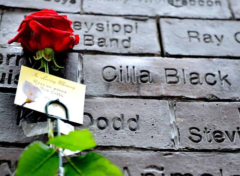 Tributes Are Left For Cilla Black In Her Home Town Liverpool