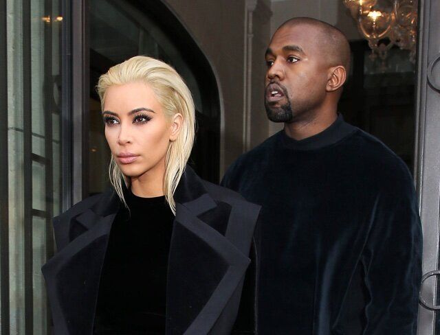 Mandatory Credit: Photo by REX (4490847bf) Kim Kardashian and Kanye West Kim Kardashian and Kanye West out and about, Paris, France - 05 Mar 2015