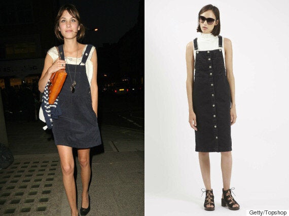 Topshop pinafore midi on sale dress