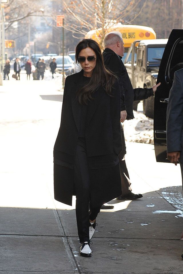 NEW YORK, NY - FEBRUARY 11: Victoria Beckham is seen on February 11, 2014 in New York City. (Photo by NCP/Star Max/GC Images)