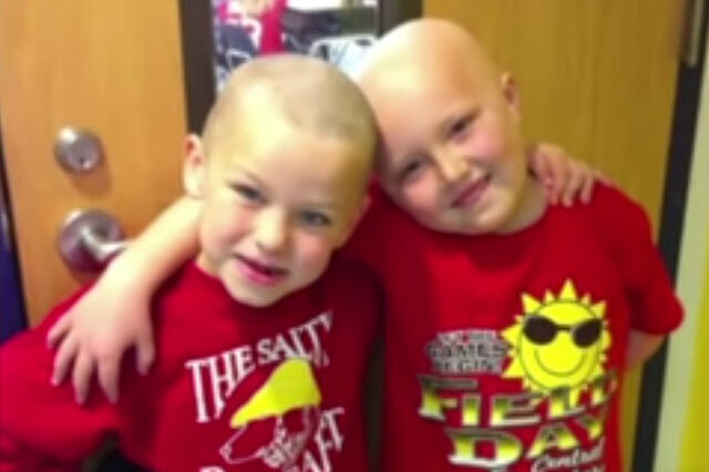 Schoolboy, 7, Has Head Shaved To Support Best Friend's Cancer Battle ...