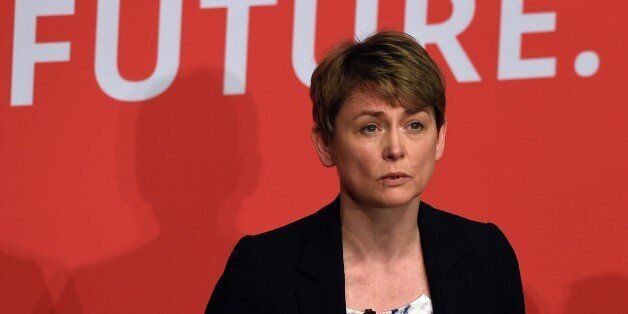 Yvette Cooper takes part in a Labour Party leadership hustings event in Warrington, north west England on July 25, 2015, hosted by journalist Paul Waugh. With Britain's political class starting its summer recess this week, commentators say Labour must consider whether it wants to be simply a principled opposition or a party with a real shot at power at the next general election in 2020. AFP PHOTO / PAUL ELLIS (Photo credit should read PAUL ELLIS/AFP/Getty Images)