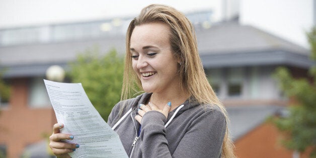 Teenage Girl Happy With Good Exam Results