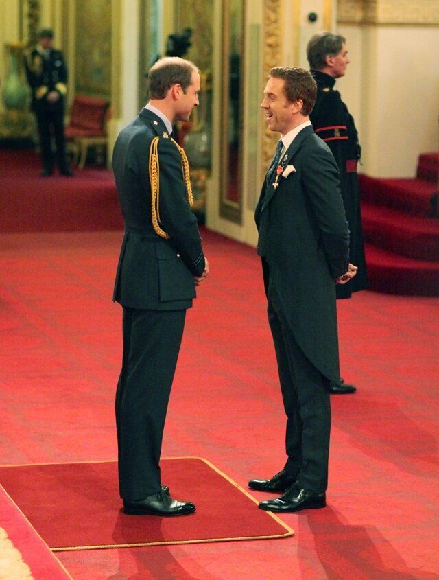 Damian Lewis from London is made an Officer of the Order of the British Empire (OBE) by the Duke of Cambridge during an Investiture ceremony at Buckingham Palace. PRESS ASSOCIATION Photo. Picture date: Wednesday November 26, 2014. Photo credit should read: Yui Mok/PA Wire