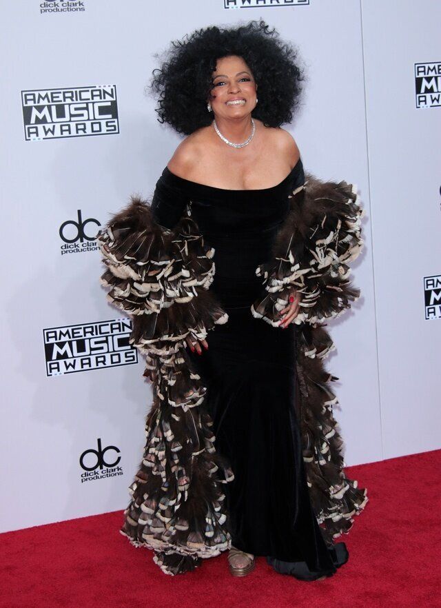Mandatory Credit: Photo by Jim Smeal/BEI/REX (4267380w) Diana Ross American Music Awards, Arrivals, Los Angeles, America - 23 Nov 2014