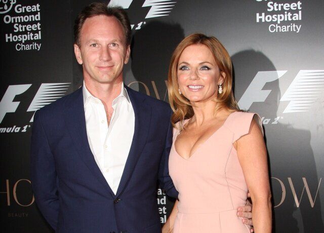 Mandatory Credit: Photo by REX (3884383c) Christian Horner and Geri Halliwell F1 party in aid of Great Ormond Street Hospital Children's Charity, London, Britain - 02 Jul 2014