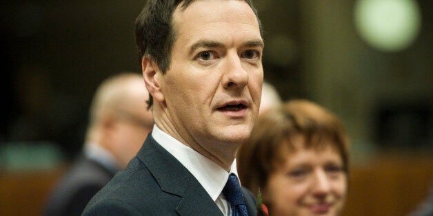 British Chancellor of the Exchequer George Osborne at the start of a European finance ministers meeting at EU Commission headquarters in Brussels, Belgium on 07.11.2014 by Wiktor Dabkowski