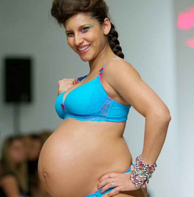 Pregnant Celebs Wear Lingerie While Pregnant: Baby Bump Pics