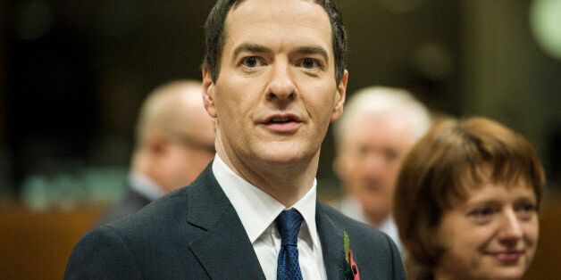 British Chancellor of the Exchequer George Osborne at the start of a European finance ministers meeting at EU Commission headquarters in Brussels, Belgium on 07.11.2014 by Wiktor Dabkowski