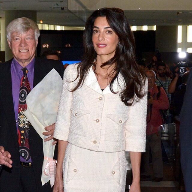 Amal Clooney visit the Acropolis museum in Athens, Greece.  Pictured: Amal Clooney Ref: SPL865409 151014  Picture by: Splash News Splash News and Pictures Los Angeles: 310-821-2666 New York: 212-619-2666 London: 870-934-2666 photodesk@splashnews.com 