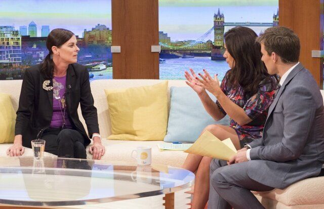 EDITORIAL USE ONLY / NO MERCHANDISING Mandatory Credit: Photo by Ken McKay/ITV/REX (4204599g) Lisa Stansfield with Susanna Reid and Ben Shephard 'Good Morning Britain' TV Programme, London, Britain. - 16 Oct 2014
