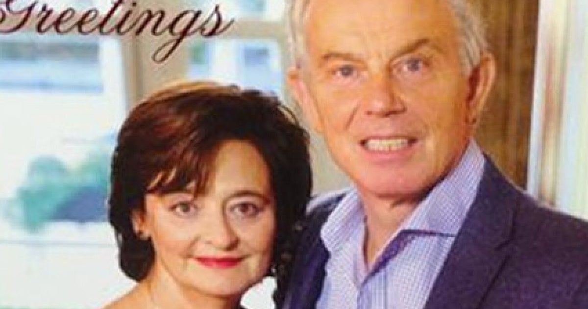 Blair Christmas Card: Tony & Cherie Want To Deck The Halls With Your
