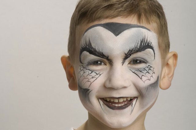 Vampire Face Paint, Halloween Kids Look