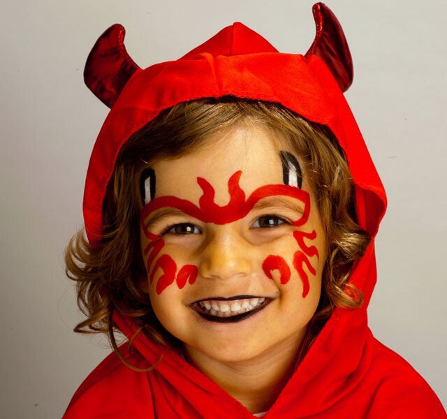 Halloween Face Painting Tutorial Little Devil HuffPost UK Parents