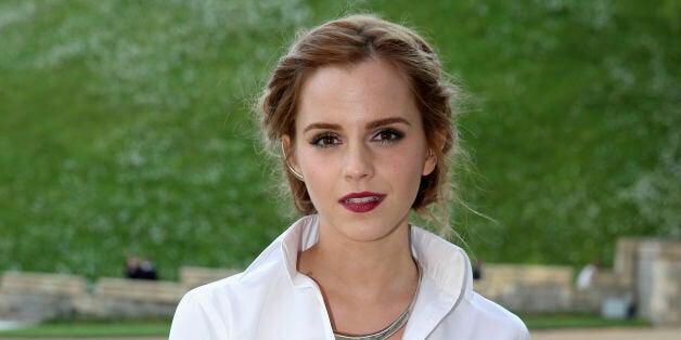 Emma Watson arrives for a dinner to celebrate the work of The Royal Marsden hosted by the Duke of Cambridge at Windsor Castle.