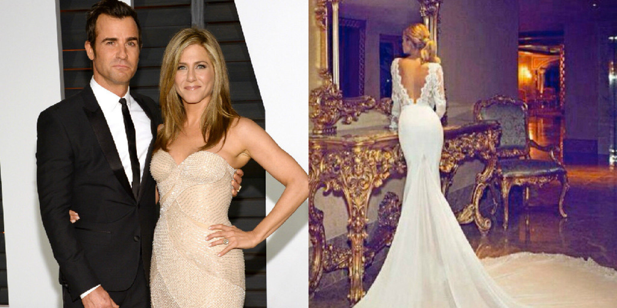 Viral Jennifer Aniston Wedding Dress Designed By Dimitrius Dahlia HuffPost UK Style