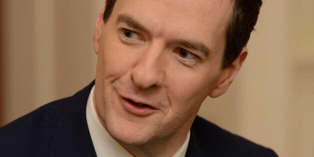 LONDON, ENGLAND - DECEMBER 02: The Chancellor George Osborne prepares to announce the Autumn Statement as he discusses the allocation of LIBOR fines to the Armed Forces with members of the Armed Forces at 11 Downing Street on December 2, 2014 in London, England. (Photo by Anthony Devlin - WPA Pool/Getty Images)