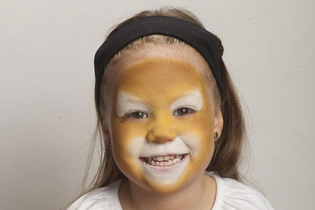 How To Do Lion Face Paint For Kids 