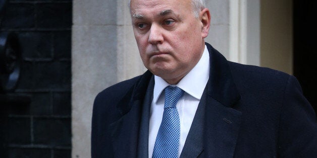 LONDON, ENGLAND - DECEMBER 03: Secretary of State for Work and Pensions Iain Duncan Smith leaves Downing Street for Parliament on December 3, 2014 in London, England. Chancellor of the Exchequer George Osborne will deliver his Autumn statement to Parliament today. (Photo by Peter Macdiarmid/Getty Images)