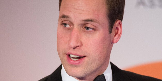 The Duke of Cambridge makes a speech during the Tusk Conservation awards at Claridges Hotel in London.