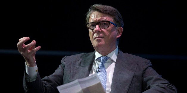 LONDON, ENGLAND - JULY 03: Lord Mandelson delivers a speech at the 'Policy Network Conference' held in the Science Museum on July 3, 2014 in London, England. The conference, hosted by the Policy Network think tank, is convened under the title: 'On how Britain can build a strong, sustainable and inclusive economy for the future'. (Photo by Oli Scarff/Getty Images)