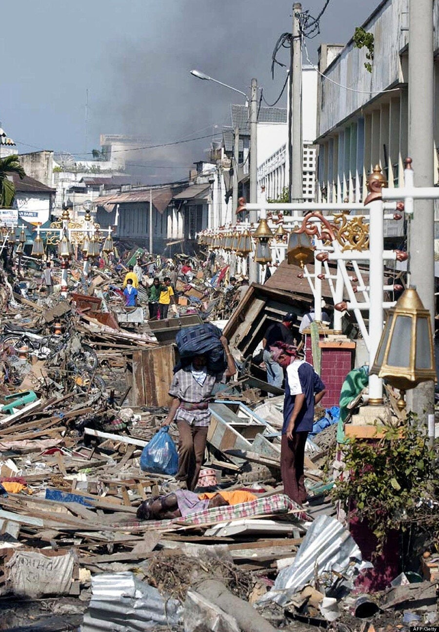 Tsunami scene