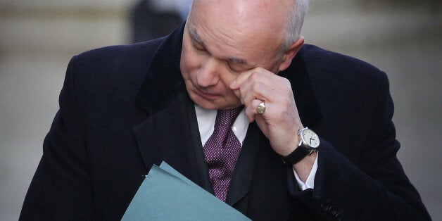 LONDON, ENGLAND - MARCH 23: Work & Pensions Secretary Iain Duncan Smith arrives in Downing Street on March 23, 2011 in London, England. The Chancellor of the Exchequer, George Osborne, is expected to implement further measures to tackle the United Kingdom's deficit when he presents the budget to Parliament. The UK Consumer Prices Index (CPI) annual rate of inflation has risen to 4.4%, the highest since October 2008, increasing pressure on the Bank of England to raise interest rates and slow inf