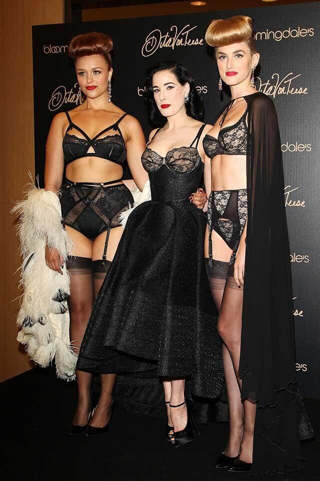 Dita Von Teese Lives Up To Her Sexy Siren Image As She Launches Bloomingdales  Lingerie Collection