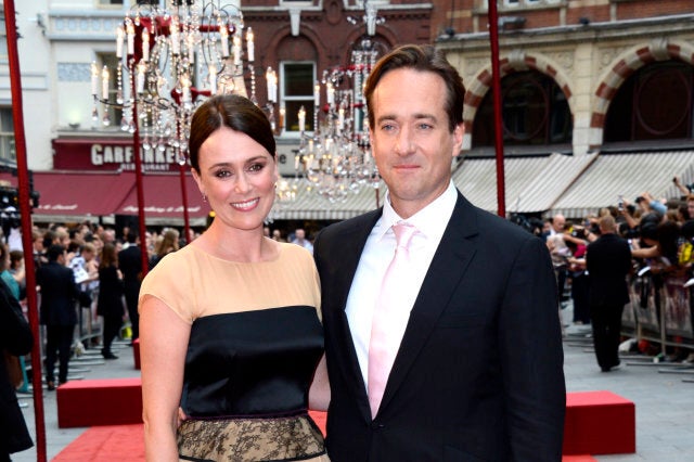 Keeley Hawes, Matthew Macfadyen poses at Anna Karenina World Premiere at Odeon West End on Tuesday September 04, 2012 in London. (Photo by Jon Furniss/Invision/AP)