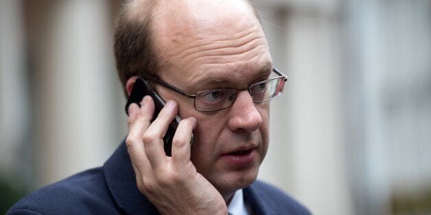 UK Independence Party (UKIP) newly elected MP for Rochester and Strood, Mark Reckless, arrives to address the Bruge Group conference in central London on November 22, 2014. UKIP celebrated winning its second parliament seat in a blow for the government that further fragments the political landscape ahead of next year's general election. Reckless was re-elected in Rochester and Strood in southeast England, after defecting from Prime Minister David Cameron's Conservative Party to UKIP, which wants