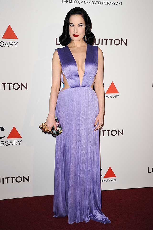 louis vuitton purple dress