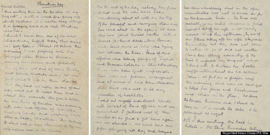 Heartwarming Letter From The Trenches Details WWI Christmas Truce With ...