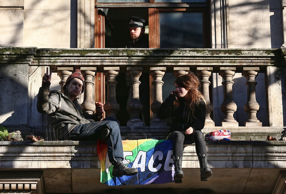 'Love Activists' Take Over A Central London Building For Christmas