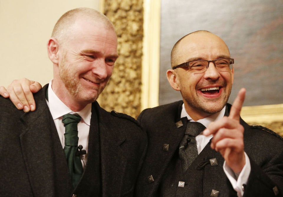 First Gay Weddings Take Place In Scotland After Stroke Of Midnight